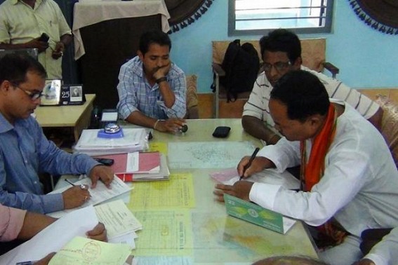 CPIM and BJP Candidates file their nomination for the upcoming Manu By-election  